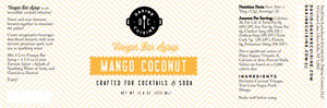 Mango Coconut Bar Syrup