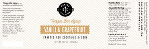 Vanilla Grapefruit Bar Syrup